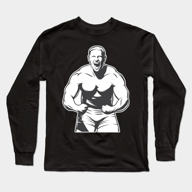 Strong man Long Sleeve T-Shirt by ShirtyLife